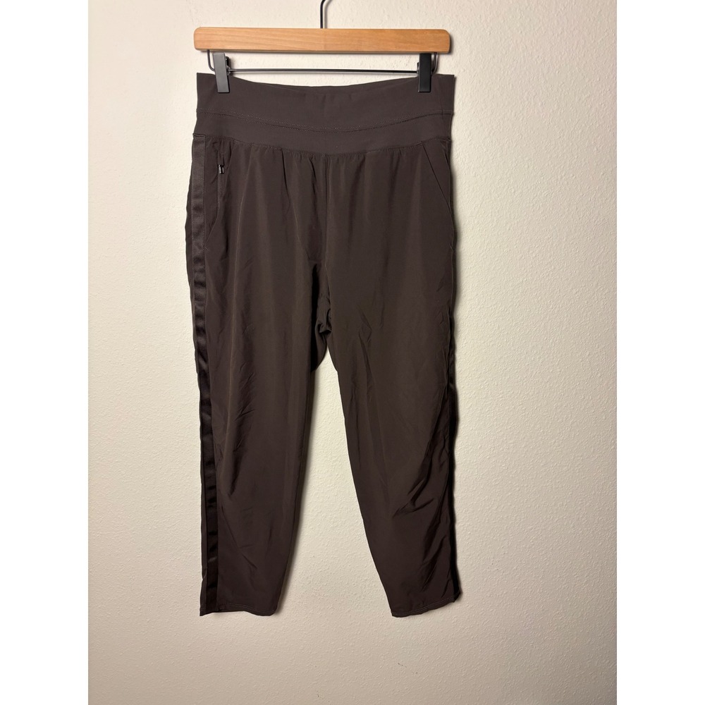 Athleta Nolita Slim Tapered Crop Pant Brown Espresso 980400 Womens Size 8